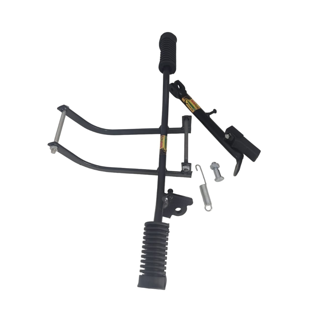 kit Estribo Especial Fixação No Quadro Com Cavalete e Borrachas (berço) ML Turuna Today Cg 125 de 83 a 99
