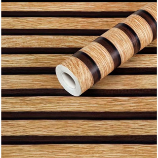 Papel de Parede Madeira Ripato 15 5 METROS x 45CM Adesivo Autocolante para Sala, Quarto