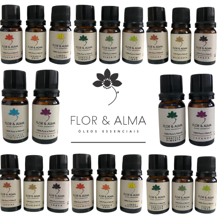 Óleo Essencial Flor e Alma Para Aromaterapia 100%Puro e Natural