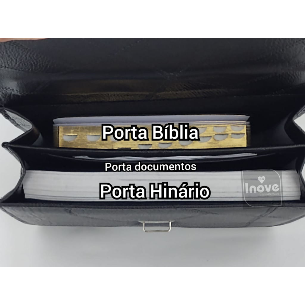 Pasta Maleta Dupla para Hinário e Bíblia — imagem 2 de 2