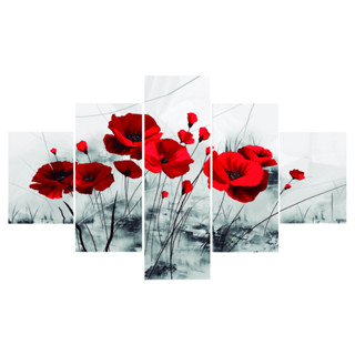 Quadro Decorativo Flor Vermelha Papoula 115x60 em Oferta na Shopee