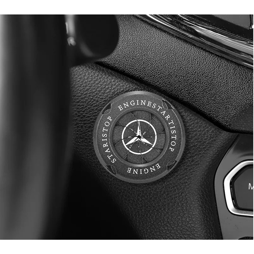 Aplique do botao ignicao para Mercedes Classe A B C E G S A200 C180 C200 C250 C300 CLA CLE GLA GLS