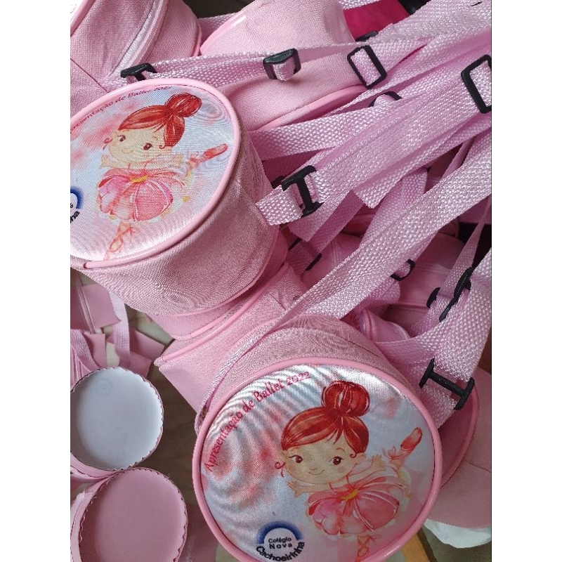 30 Bolsinhas Bailarina Personalizada para Aniversário lembrancinhas de aniversario infantil bolsinha tema bailarina