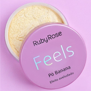 Po Banana Ruby Rose Feels Aveludado Facial Solto Maquiagem