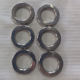 Kit Com 06 Argolas Chata 14mm em Inox. Para Traia Artesanato Em Couro. Envio Imediato em Oferta na Shopee