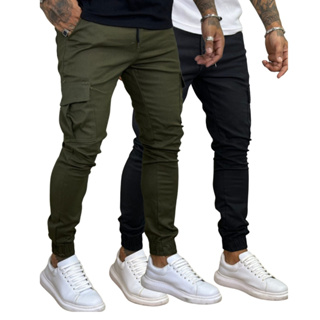 Jogger Kit Calças Masculina Tecido Macio Tendência Gstar em Oferta na Shopee
