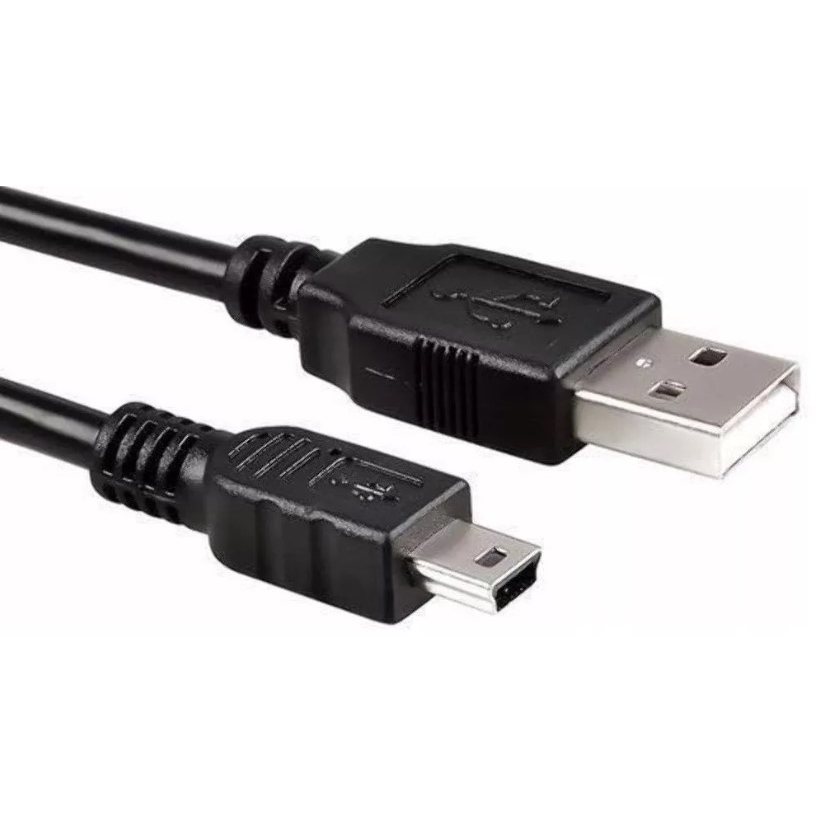 Kit com 3 Cabos Usb  V3 - 1m Mini USB - Motorola  Para carregar controle Playstation - PS3 e outros