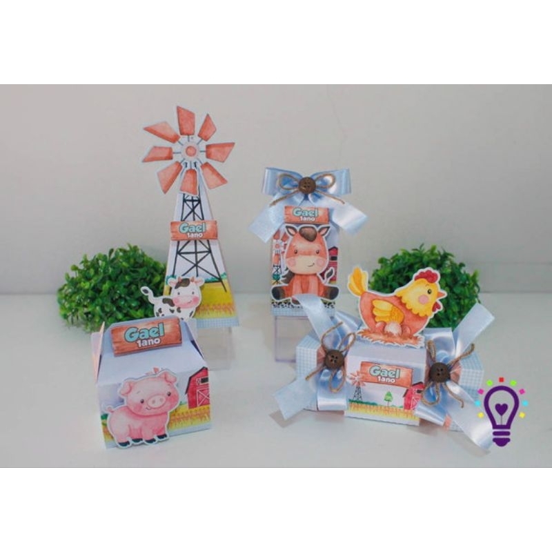 Kit Personalizados Fazendinha/lembrancinhas/festa infantil/Aniversário
