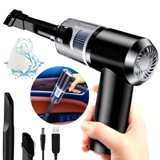 Mini Aspirador De Pó Usb Ar Portátil 2 Em 1 Com Sopro Inflar Sem Fio Super Power Para Limpeza De Teclado Carro E Casa
