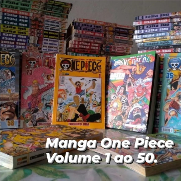 MANGA ONE PIECE COMPLETE SUA COLEÇAO PANINI VOLUMES AVULSOS DO 1 AO 50