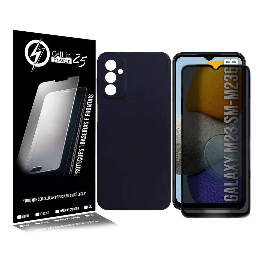 Capa Capinha Luxo P/ Galaxy M23 5g + Película 3d Privacidade