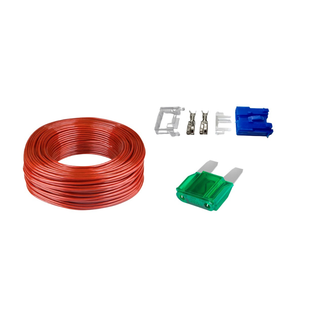 Kit Instalação Som Automotivo Cabo 6mm Porta Fusivel