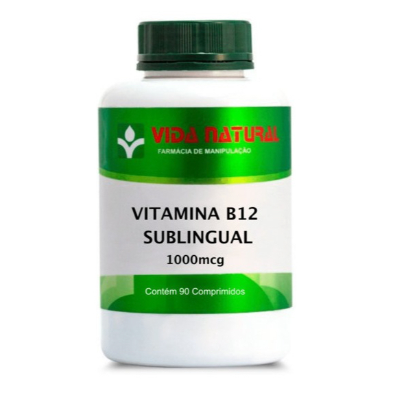 Vitamina B12 1000 Mcg Sublingual 90 Comprimidos