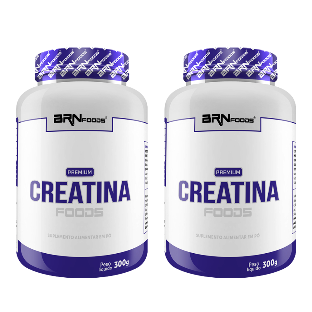 Kit 2x Creatina Premium Foods 300g - BRN FOODS