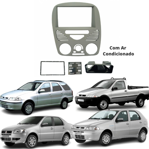 Moldura 2din Fiat Palio/strada/siena/weekend G2 7"  Com Ar