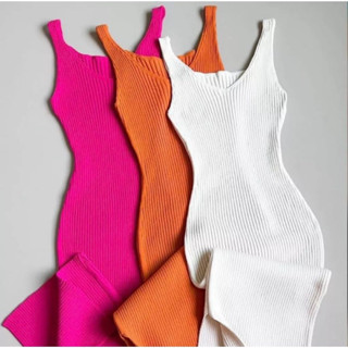 Vestido Regata Midi Decote V Tricot Modal
