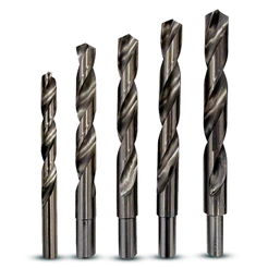Jogo De Brocas 5 Peças Aço Rápido Metal Madeira Plástico 12,13,14,15,16mm Haste Com E Sem Rebaixo