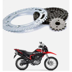 Kit Relação Transmissão Completo Nxr Bros 160/ Xre 190 Com Retentor KTDR161