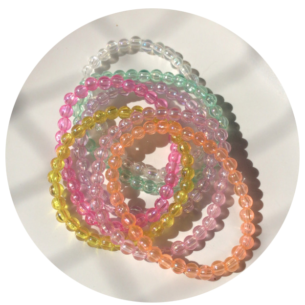 pulseira de miçanga feminina KIT 7 unidades