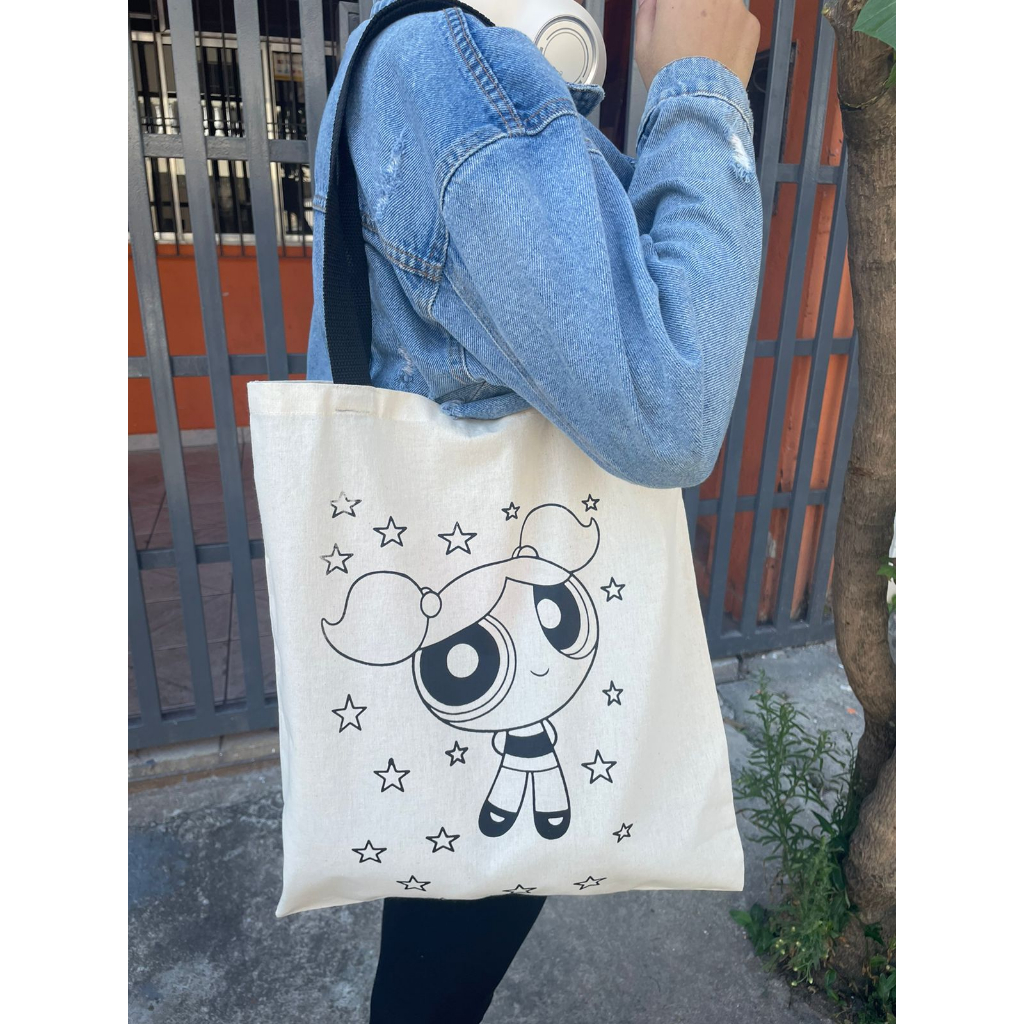 Ecobag Lindinha as meninas super poderosas sacola ecológica,escola,faculdade, curso,personalizado,brinde,praia,moda,