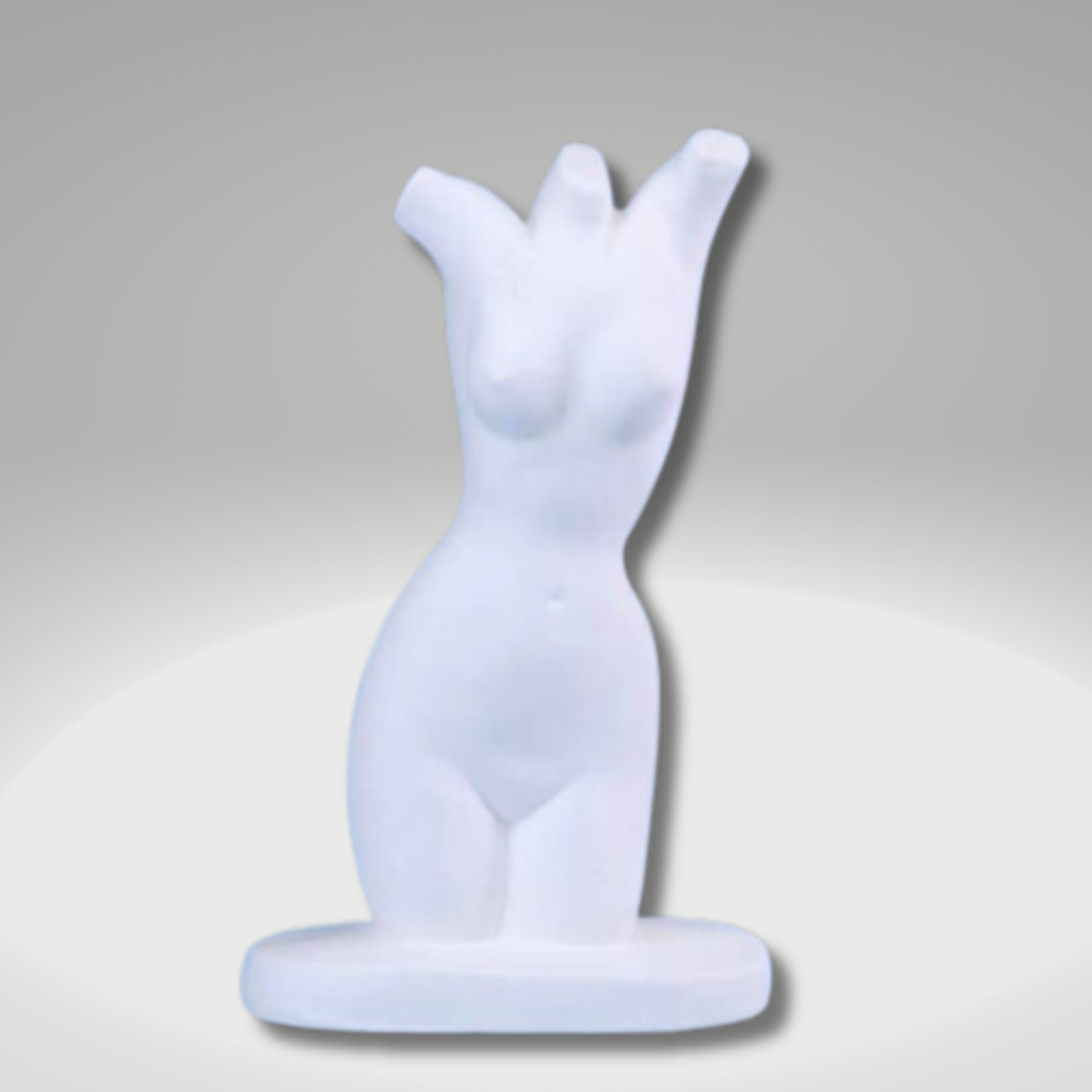 Escultura Dorso  Busto dde Homem e Mulher  | Estátua  Estatua Decorativa de Gesso -29cm