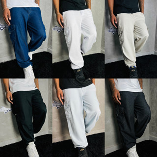 Calça Cargo Masculina e Feminina Dazzling Jeans Sarja