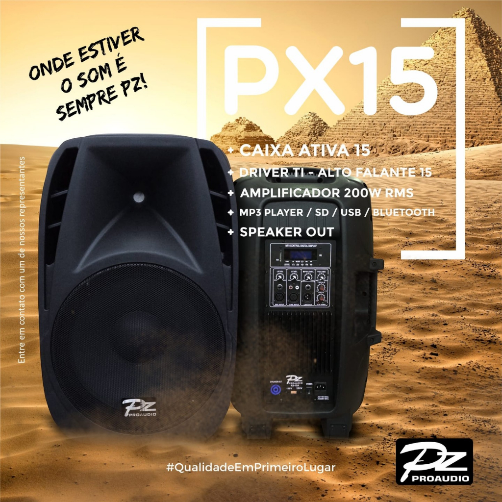 Caixa Acústica Ativa PX15A