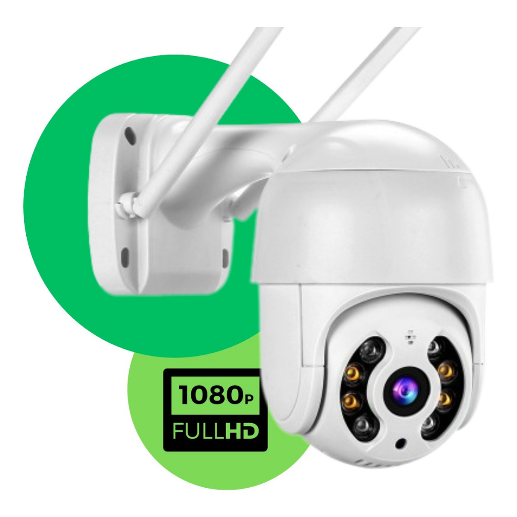 Camera De Segurança Wifi Ip 360 Visão Noturna Prova Dágua