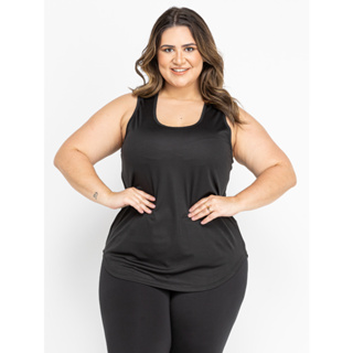 Regata Dry Fit Feminina Plus Size Confortável roupas femininas em Oferta na Shopee
