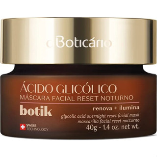 Máscara Facial Reset Noturno Ácido Glicólico Botik 40g O Boticário (original e lacrado)