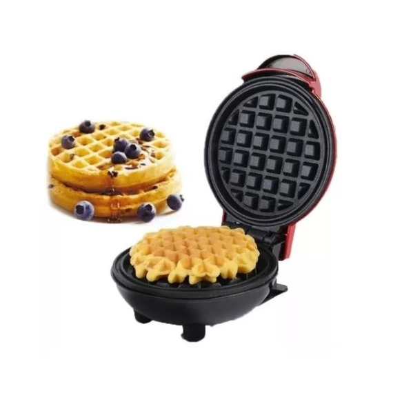 Máquina de Fazer Waffle Grill Panqueca Elétrica Prática maker Fabricante de Pão Doméstica Pancake Mini Bolo Assando Cafeteira Breakfast