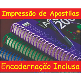 Impressão De Apostilas Até 50 Páginas Frente E Verso Somente Frente Colorido Preto e Branco em Oferta na Shopee