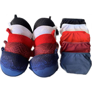 Kit até 10 Conjuntos Lingerie Calcinha e Sutiã Com Renda Bojo P M G GG em Oferta na Shopee