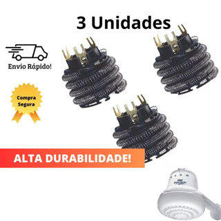Kit 3 unidades Resistência para Ducha Fame 4.000W / 2.800W - 220V - Chuveiro Torneira w v