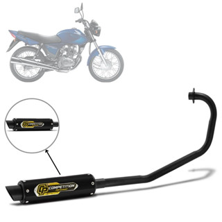 Escapamento Esportivo Competition Pro Tork Titan 150 KS ES 2004 2005 2006 2007 2008 Preto