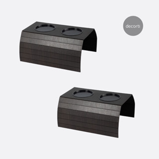 Kit 2 Esteiras para Braço de Sofá com Porta Copo Apoio Taça Garrafa MDF Marrom Resistente