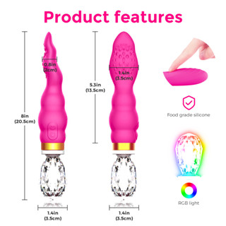 Vibrador Ponto G Recarregavel Com 10 Modos de Vibração Sexshop