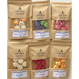 Pastilha aromática para difusor ou rechaud - Wax melt - Pacote com 30 ou 50g - Art Bella Velas em Oferta na Shopee