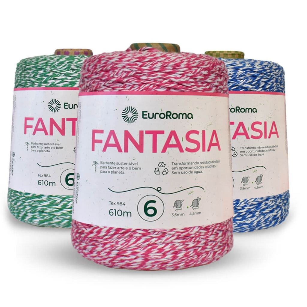 BARBANTE FANTASIA N.6 600G EUROROMA unitário