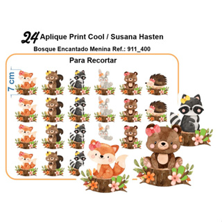 Aplique Bosque Encantado  Patche Para Roupas de Bebê em Oferta na Shopee