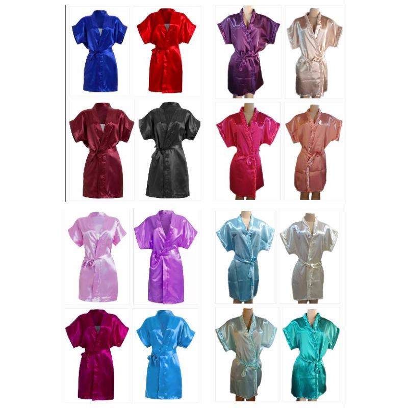 ROBES EM CETIM CHARMOUSSE SEM BORDAR