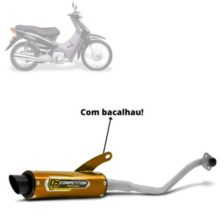 Escapamento Escape Descarga Pro Tork Competition Biz 100 2015 Cromado