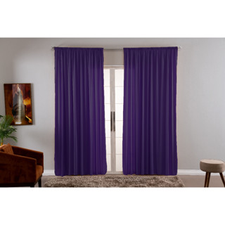 Cortina malha nobre 3,00 x 2,50 roxo