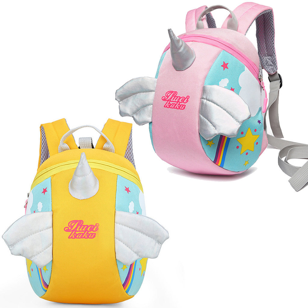 Mini Mochila Guia Coleira de Segurança Infantil Lorben Menina Unicórnio