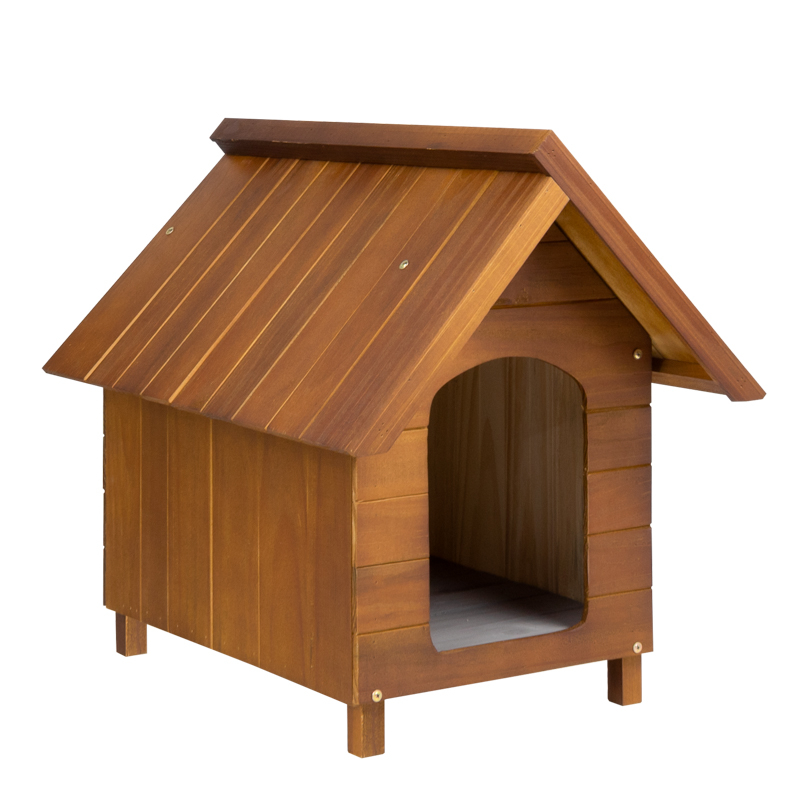 Casa Casinha De Cachorro em Madeira Pintada Pequena N2