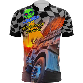 Camisa de Caminhoneiro Guiado por Forças Alienigenas