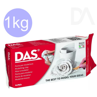 Massa de Modelar Cerâmica Fria DAS Escultura Branca 1kg clay em Oferta na Shopee