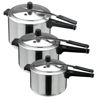 KIT PANELA 3 PANELAS ALUMINIO POLIDA ( 3- LITROS 4,5- LITROS E 7- LITROS ) ALUMINIO SÃO JORGE + ENVIO RÁPIDO E SEGURO em Oferta na Shopee