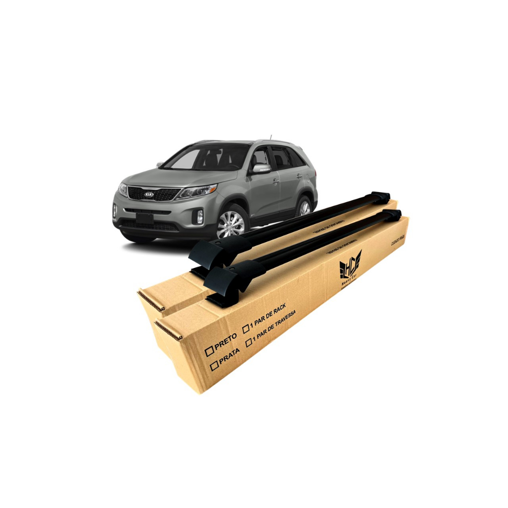 Rack Travessa de Teto Kia Sorento 2010 A 2014 Bagageiro Larga