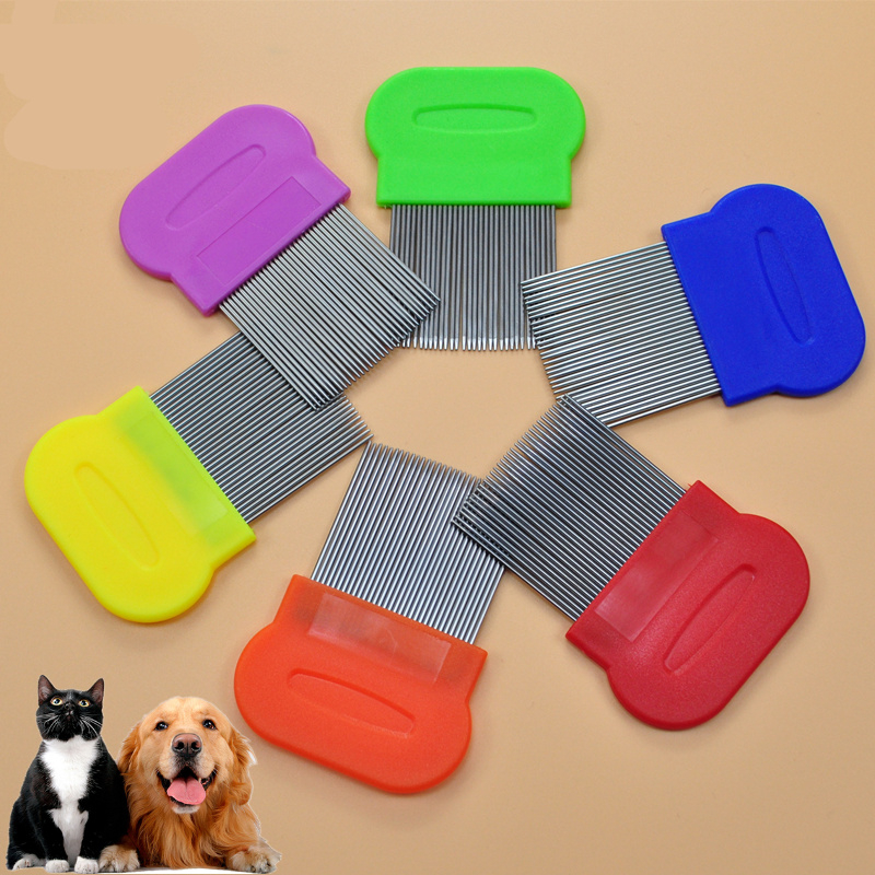 Pente Fino Anti Pulgas Tira Pulgas Carrapatos Remelas Remove Pelos Mortos Cachorro Gato Higiene Pet LR-0170